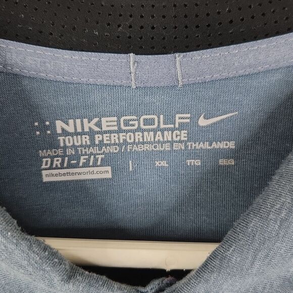 Nike Golf Tour Performance Colorblock Short Sleeve Polo Shirt XXL - Picture 4 of 5